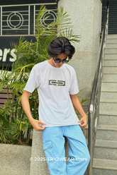 EA7-Inspired White T-Shirt