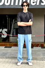 Prada Black Casual Half-Sleeve T-Shirt