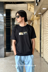 PHILIPPE ITALIA Graphic Black T-Shirt