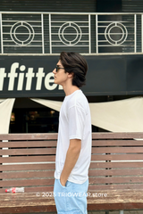 EA7-Inspired White T-Shirt
