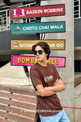 Men's Premium Brown FENDI-Inspired Graphic Tee