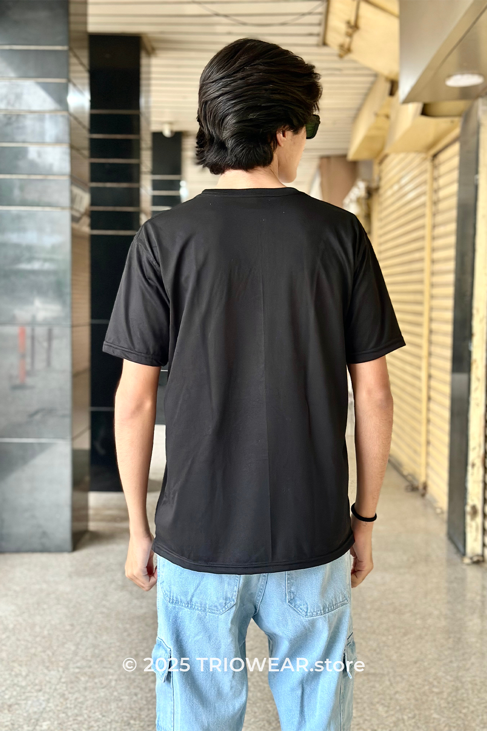 PHILIPPE ITALIA Graphic Black T-Shirt