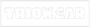 Logo of TRIOWEAR with a white outline on a black background